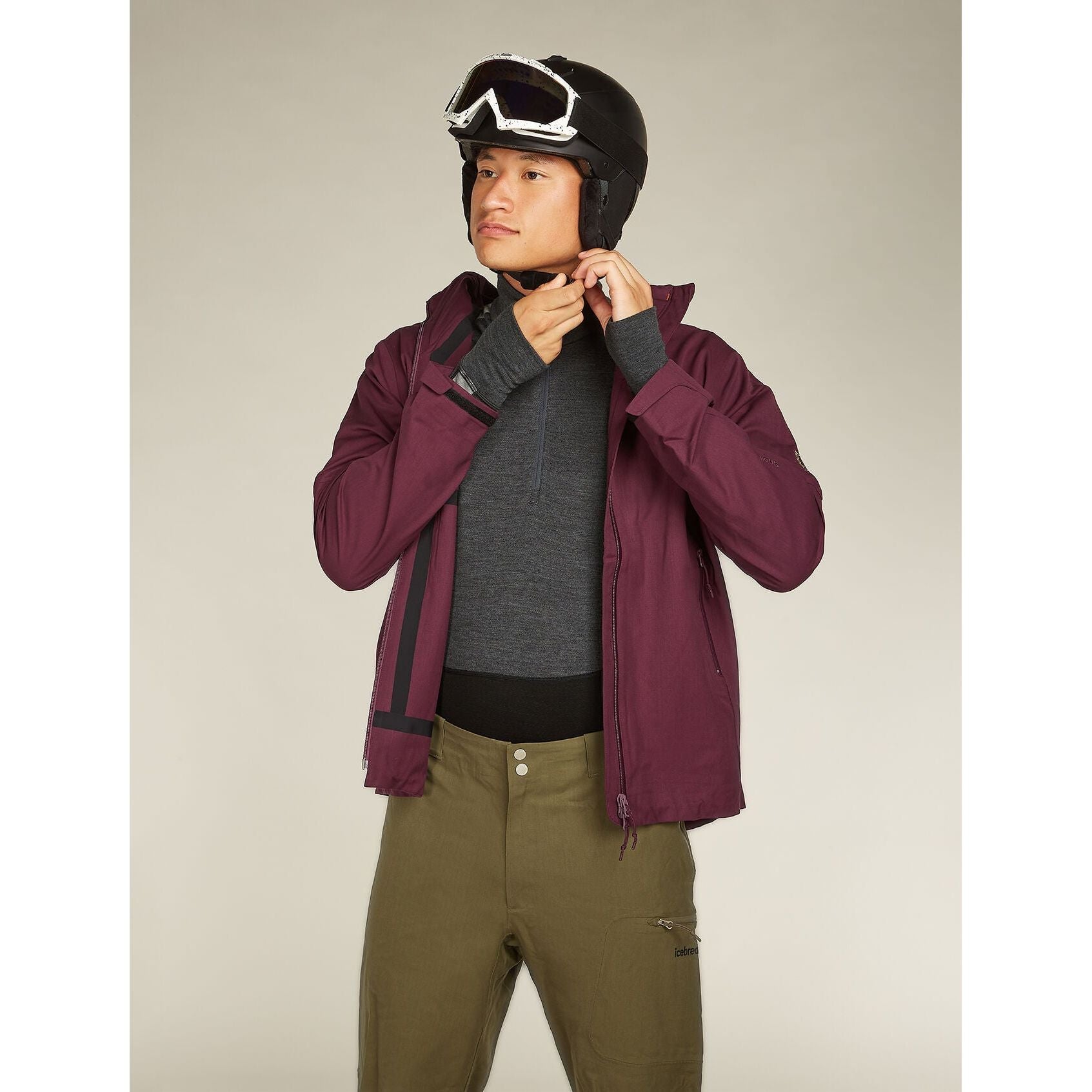 Icebreaker Men's 260 ZoneKnit Long Sleeve Half Zip Thermal Top