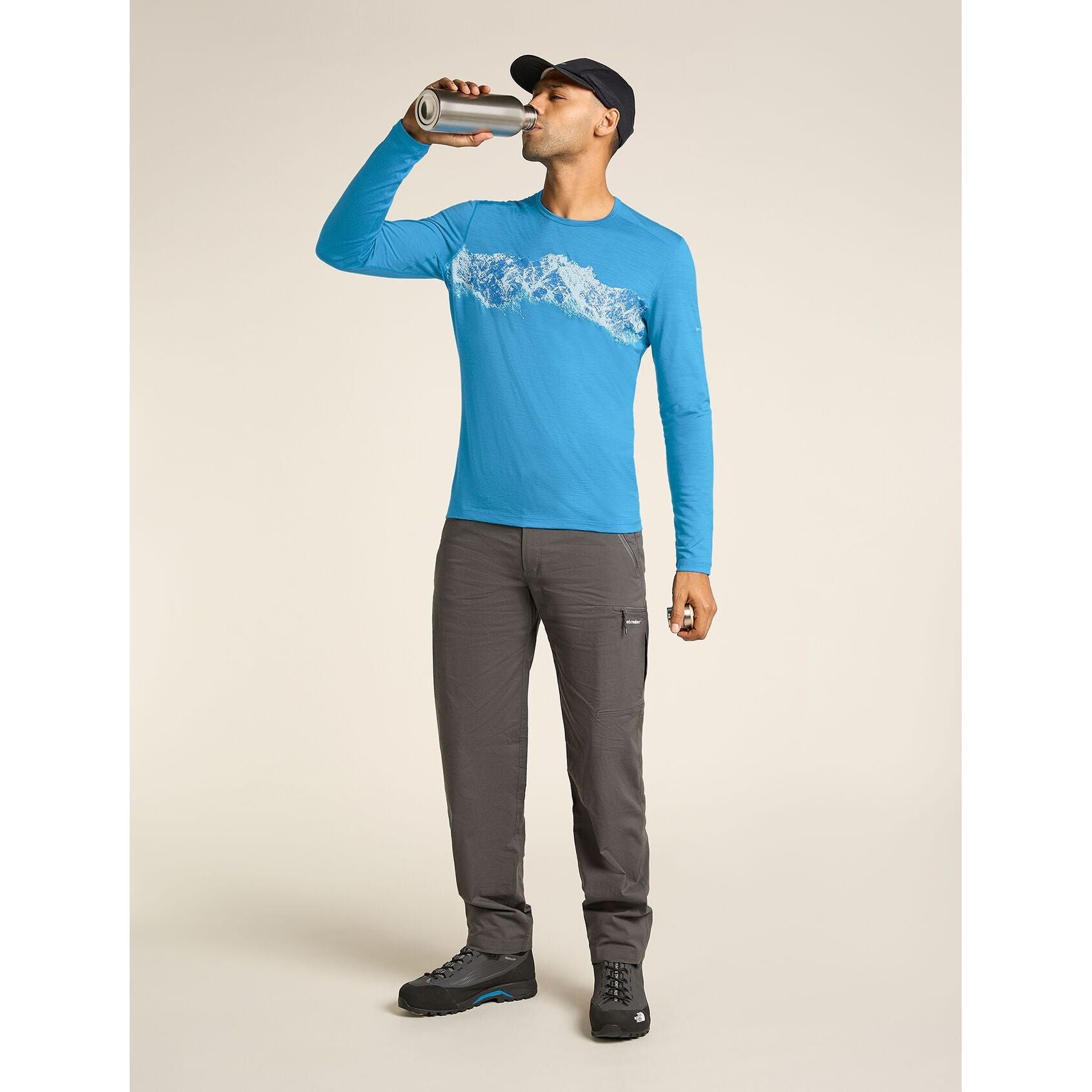 Icebreaker Men's Merino 200 Oasis Long Sleeve Crewe Thermal Top Remarkables