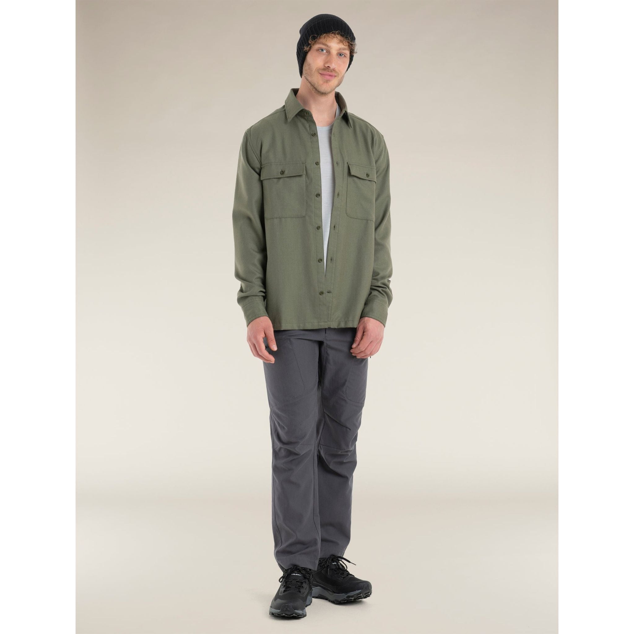 Icebreaker Men's Merino 200 Dawnder Long Sleeve Flannel Shirt