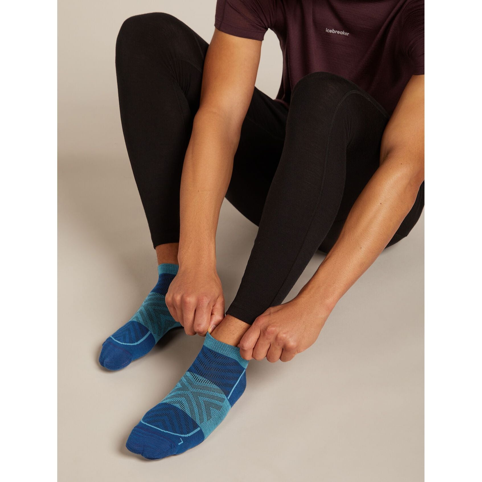 Icebreaker Men's Merino Blend Run+ Ultralight Micro Socks