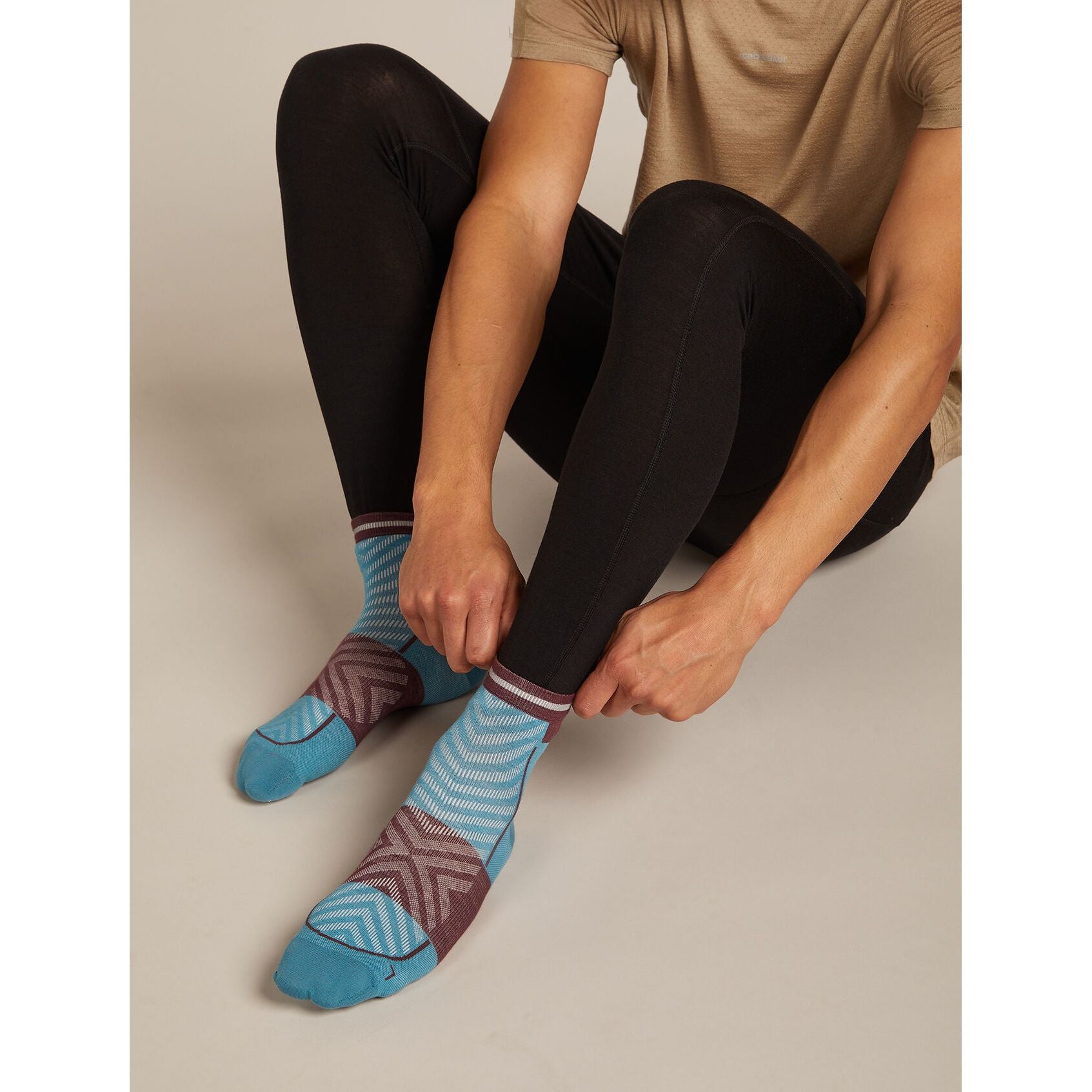 Icebreaker Men's Run+ Ultralight Mini Socks