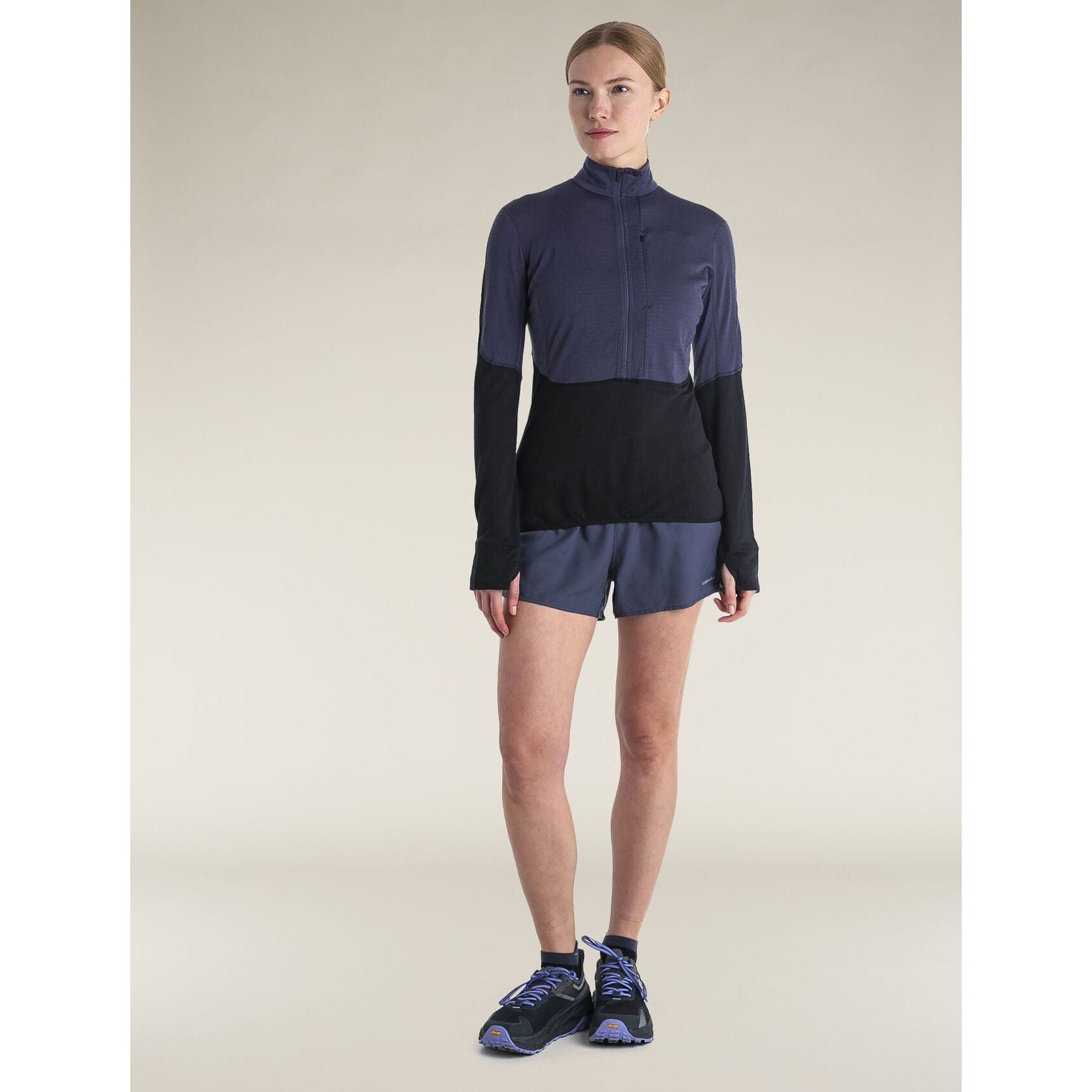 Icebreaker Women's Merino 200 RealFleece Descender Long Sleeve Half Zip