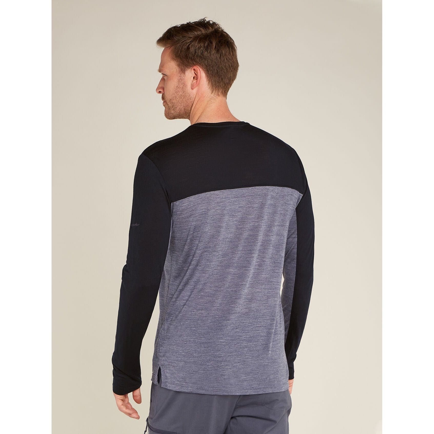 Icebreaker Men's Merino Blend 125 Cool-Lite Sphere Long Sleeve T-Shirt Colour Block