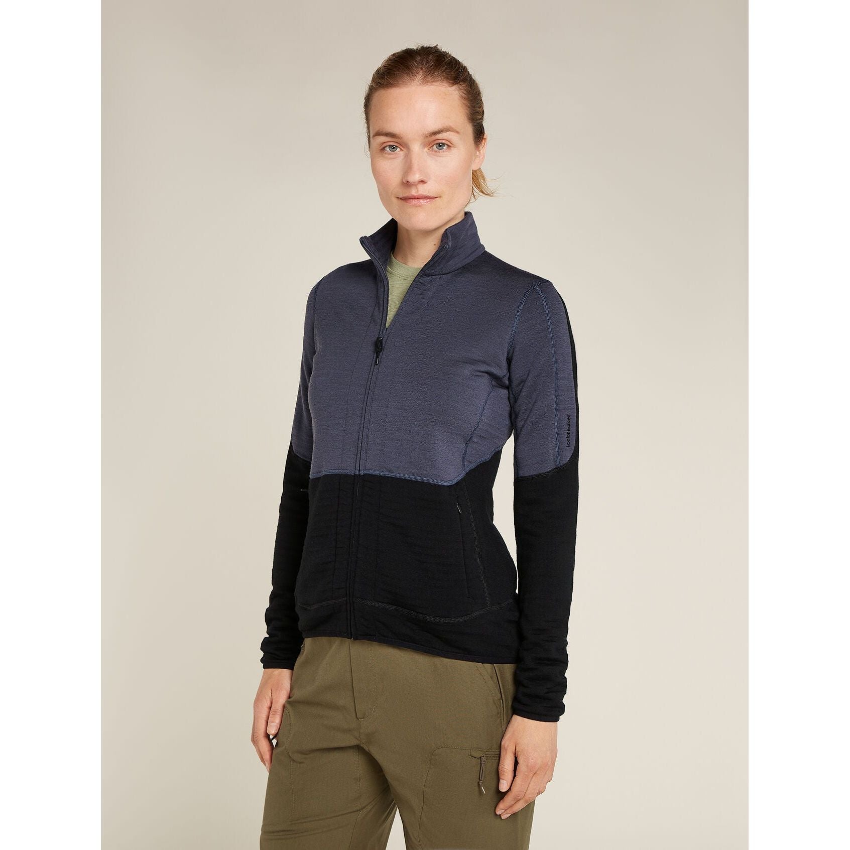 Icebreaker Women's Merino 400 RealFleece Descender Long Sleeve Zip