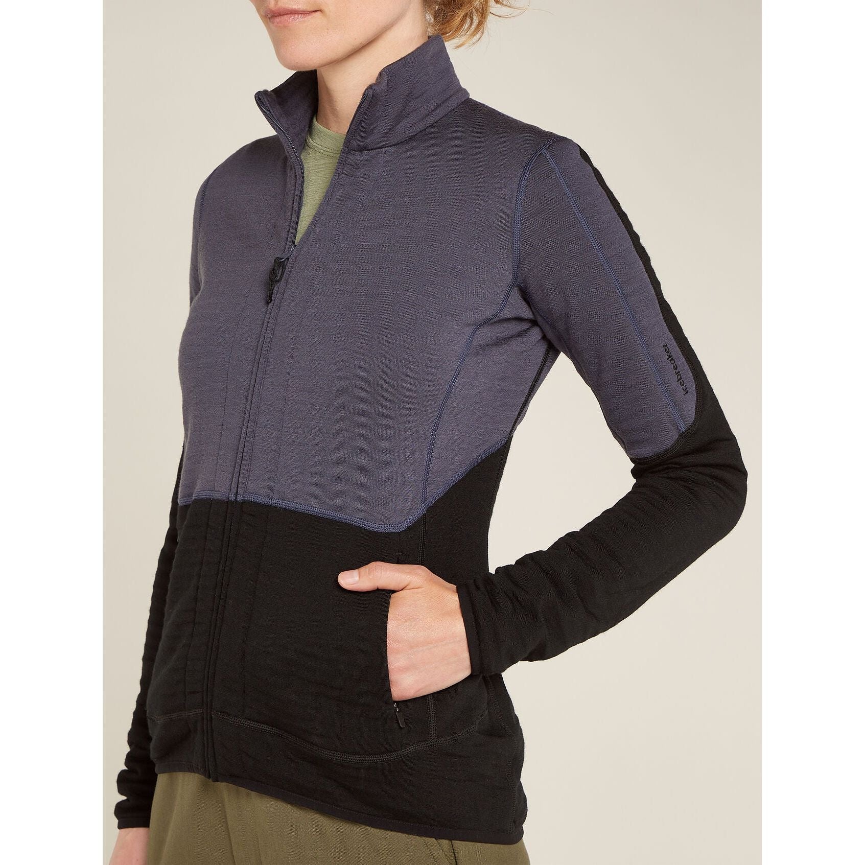 Icebreaker Women's Merino 400 RealFleece Descender Long Sleeve Zip