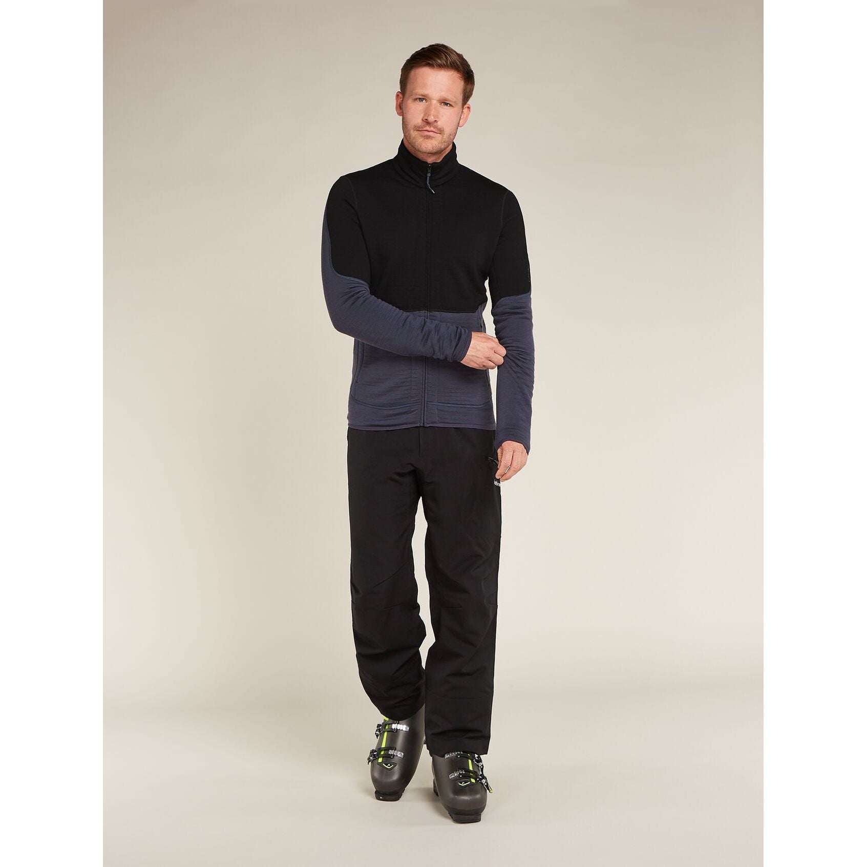 Icebreaker Men's Merino 400 RealFleece Descender Long Sleeve Zip