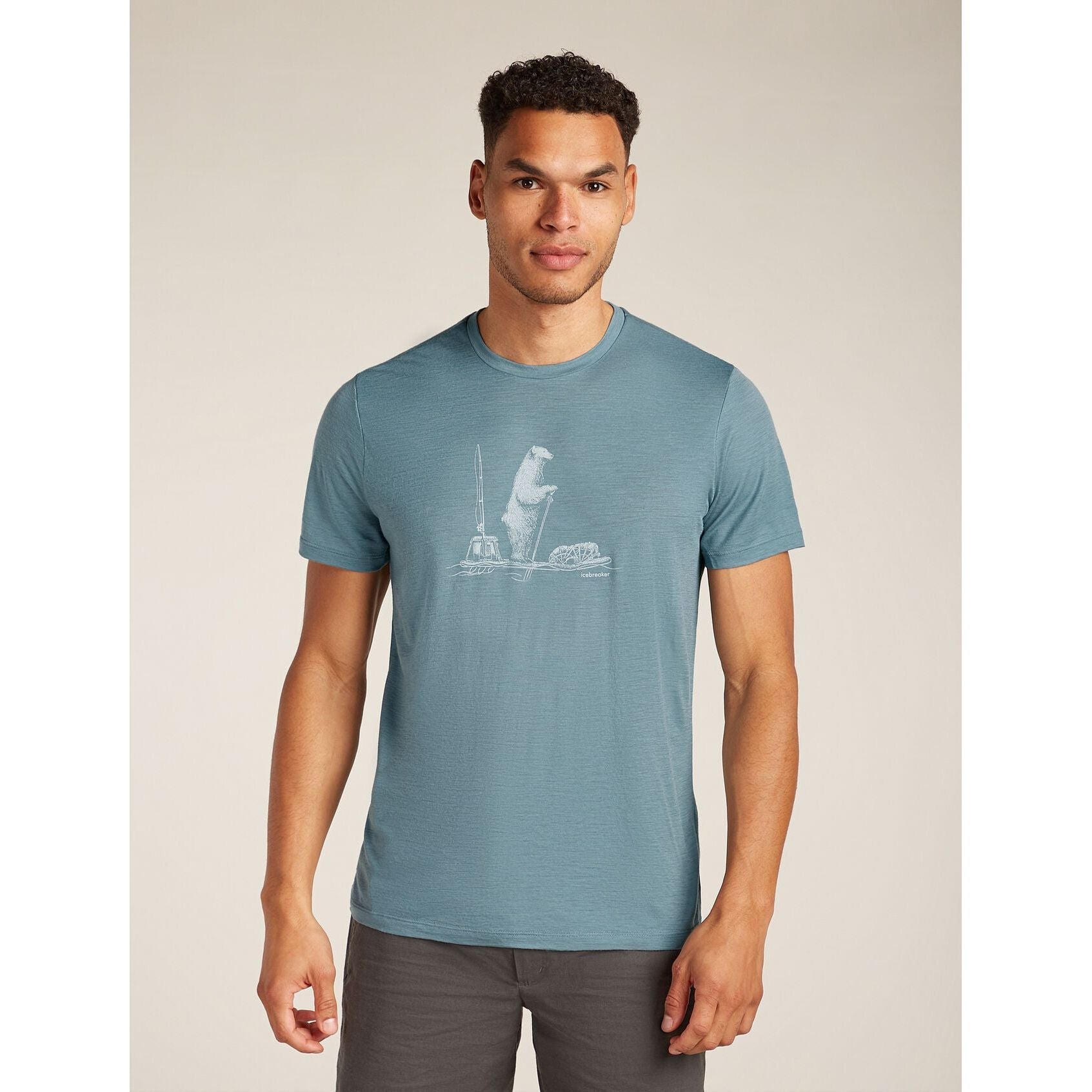 Icebreaker Men's Merino 150 Tech Lite Short Sleeve T-Shirt Polar Paddle