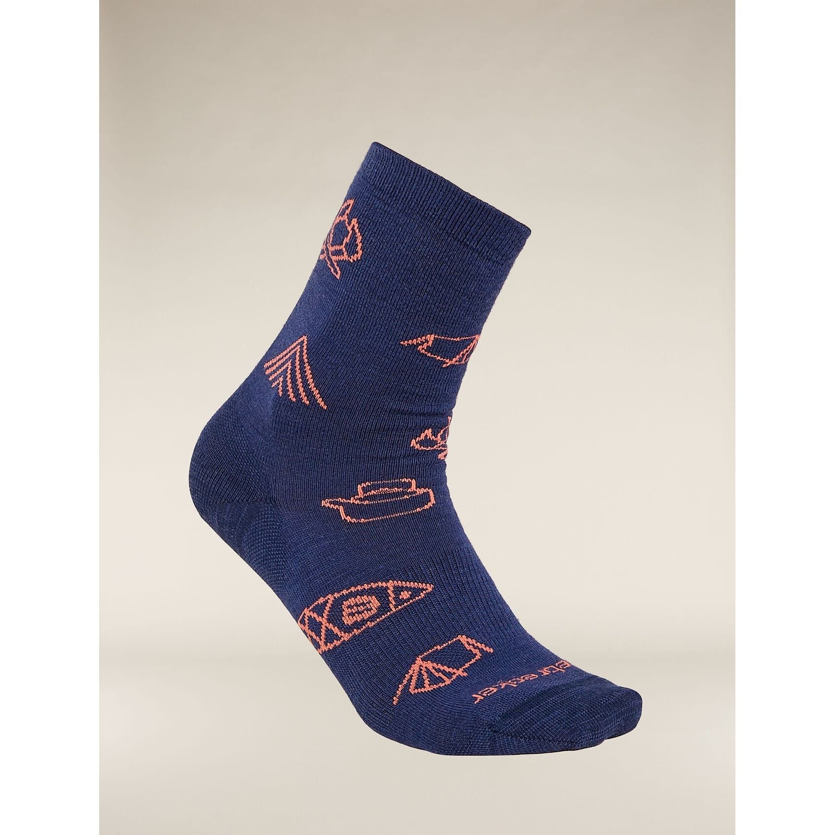 Icebreaker Women's Merino Lifestyle Ultralight Crew Camp Essentials Sock