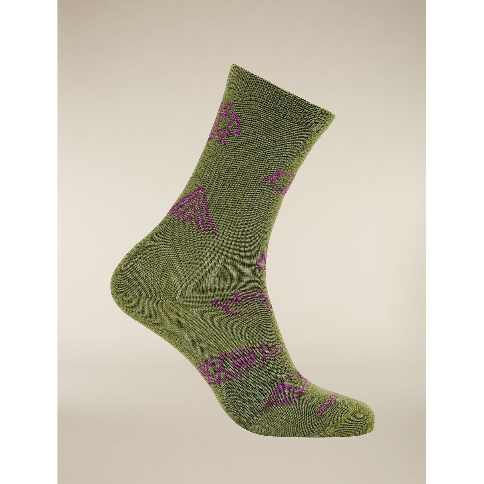 Icebreaker Women's Merino Lifestyle Ultralight Crew Camp Essentials Sock