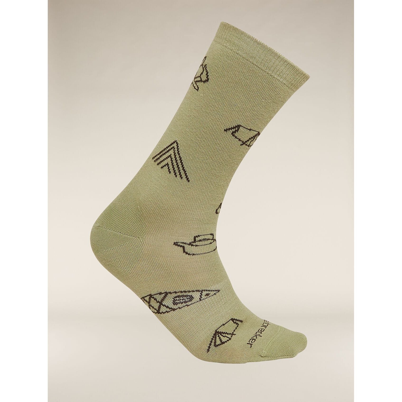 Icebreaker Men's Merino Lifestyle Ultralight Crew Socks Camp Essential