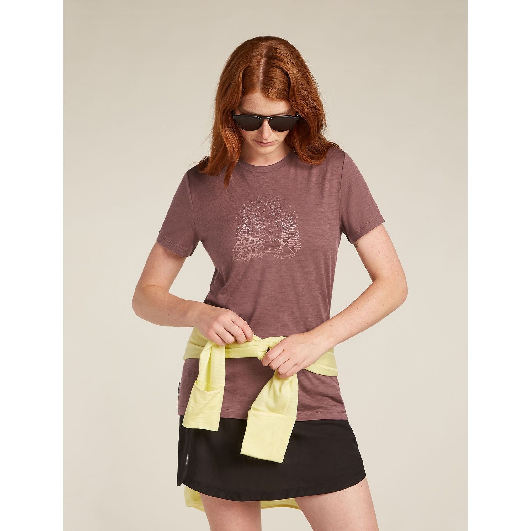 Icebreaker Women's Merino 150 Tech Lite Short Sleeve T-Shirt Van Camp