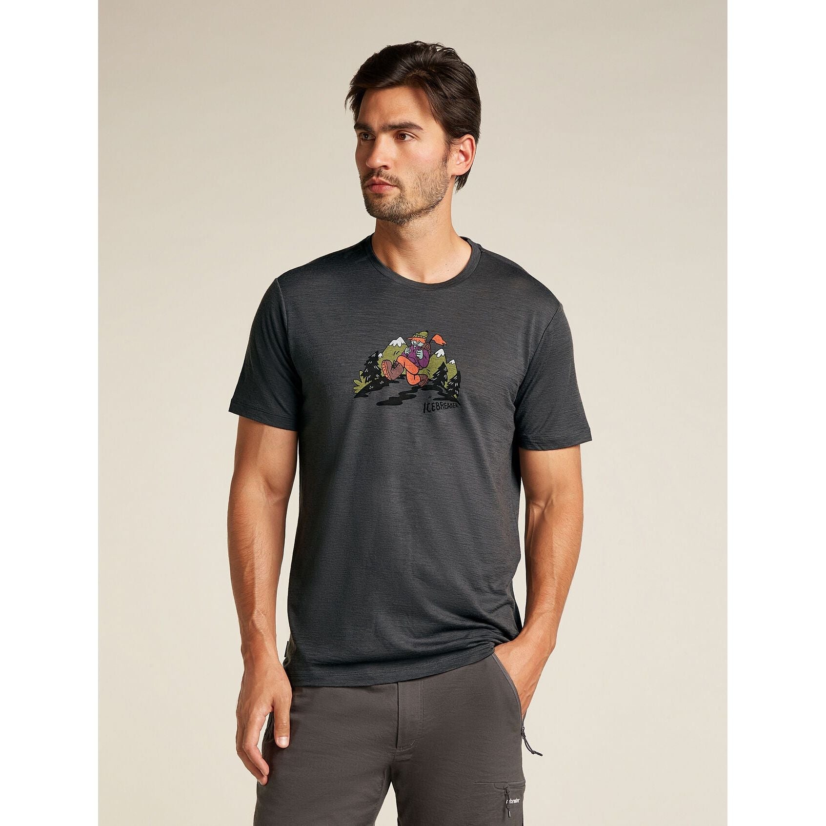 Icebreaker Men's Merino 150 Tech Lite Short Sleeve T-Shirt Catch Me Outside