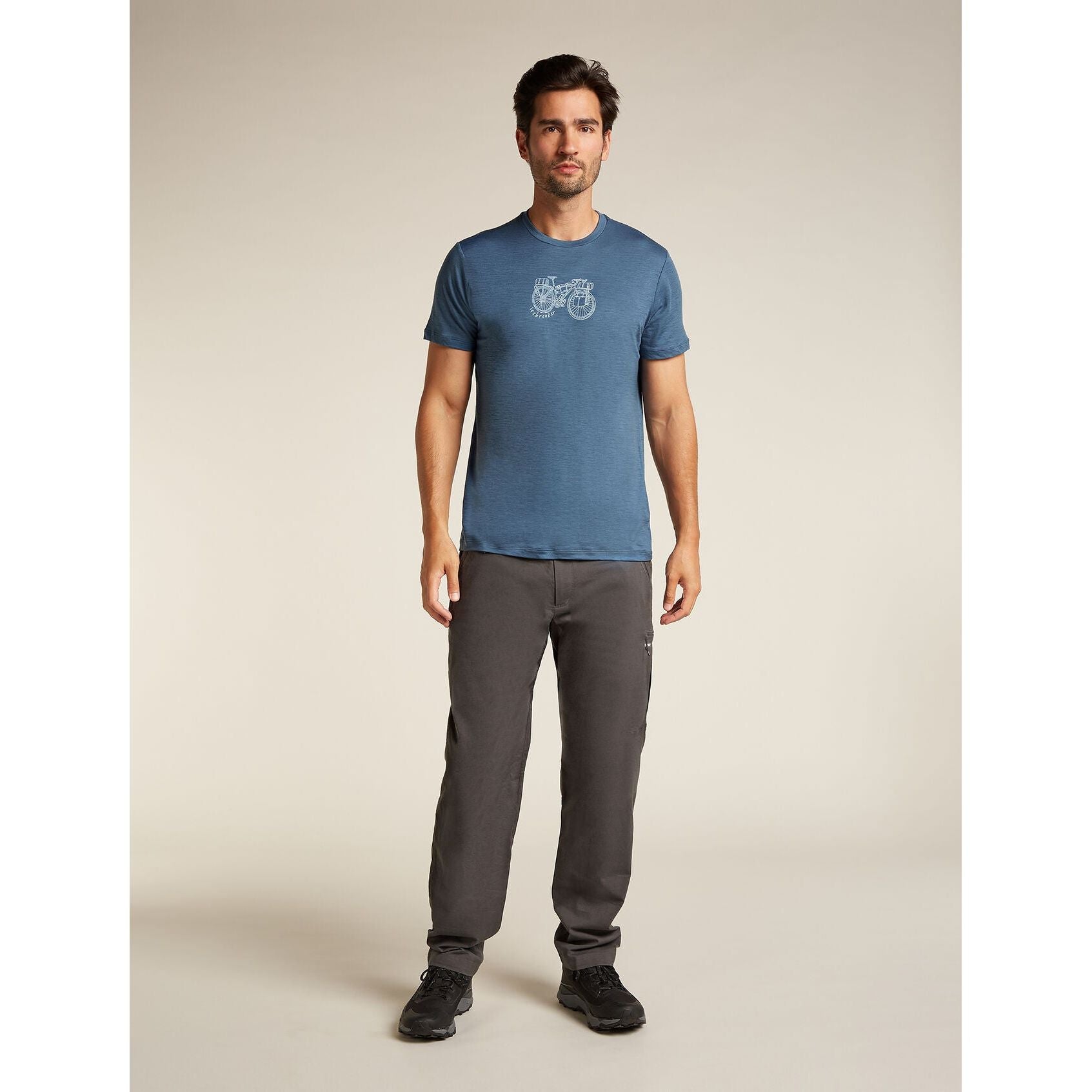 Icebreaker Men's Merino 150 Tech Lite Short Sleeve T-Shirt Adventure Ride