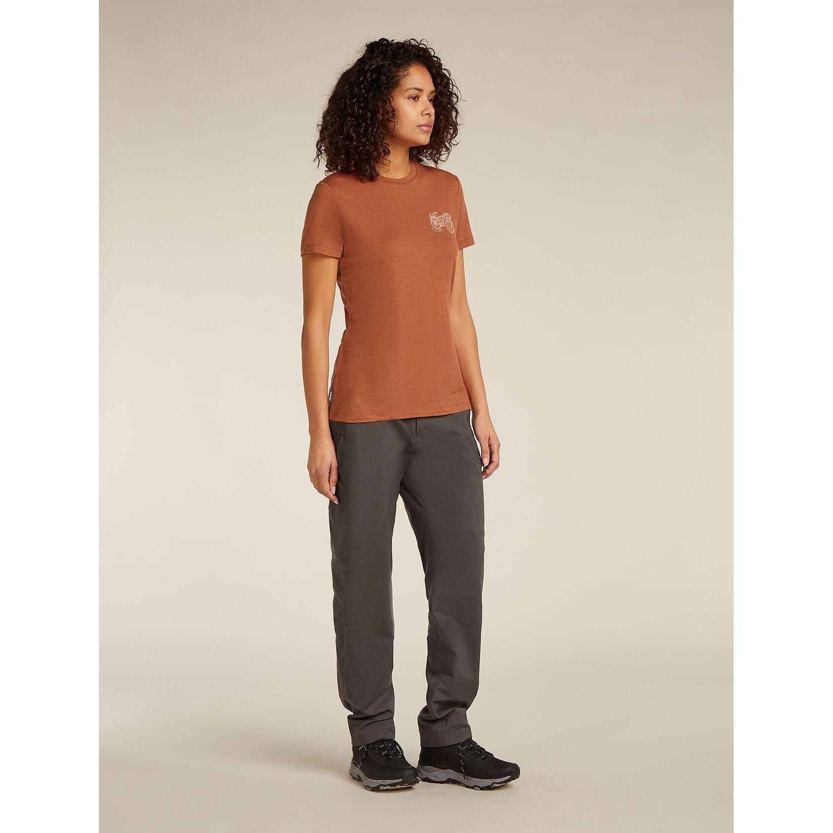 Icebreaker Women's Merino 150 Tech Lite Short Sleeve T-Shirt Adventure Ride