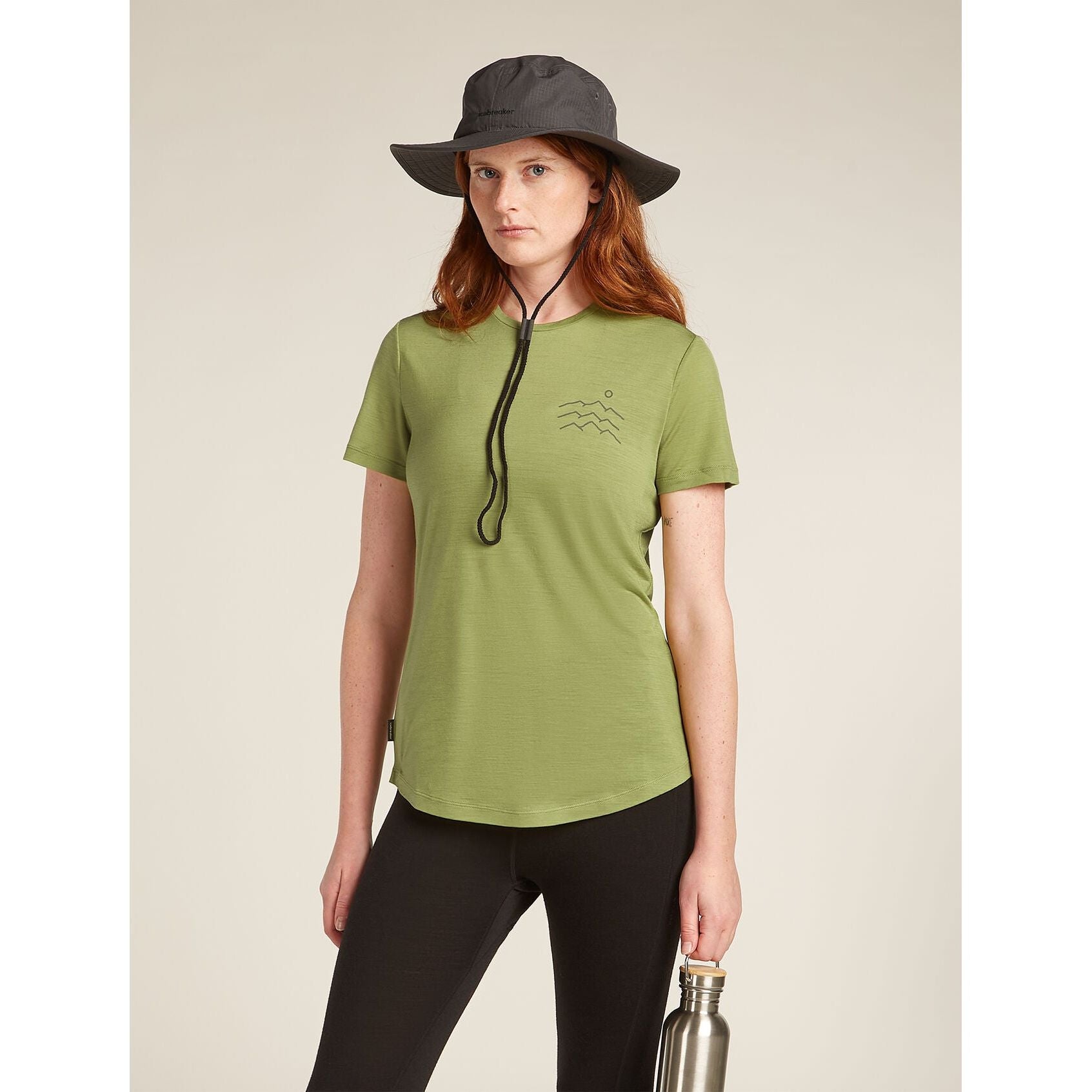 Icebreaker Women's Merino Blend 125 Cool-Lite Sphere Short Sleeve T-Shirt Across the Peaks