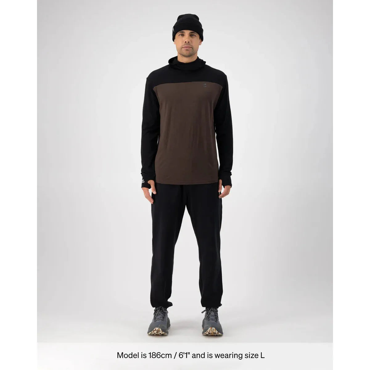 Mons Royale Men's Yotei Merino Powder Hood Long Sleeve