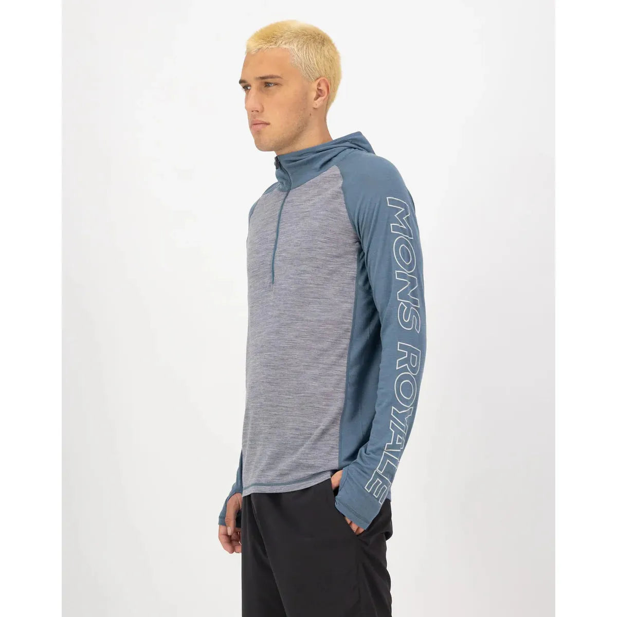 Mons Royale Men's Temple Merino Long Sleeve Hood