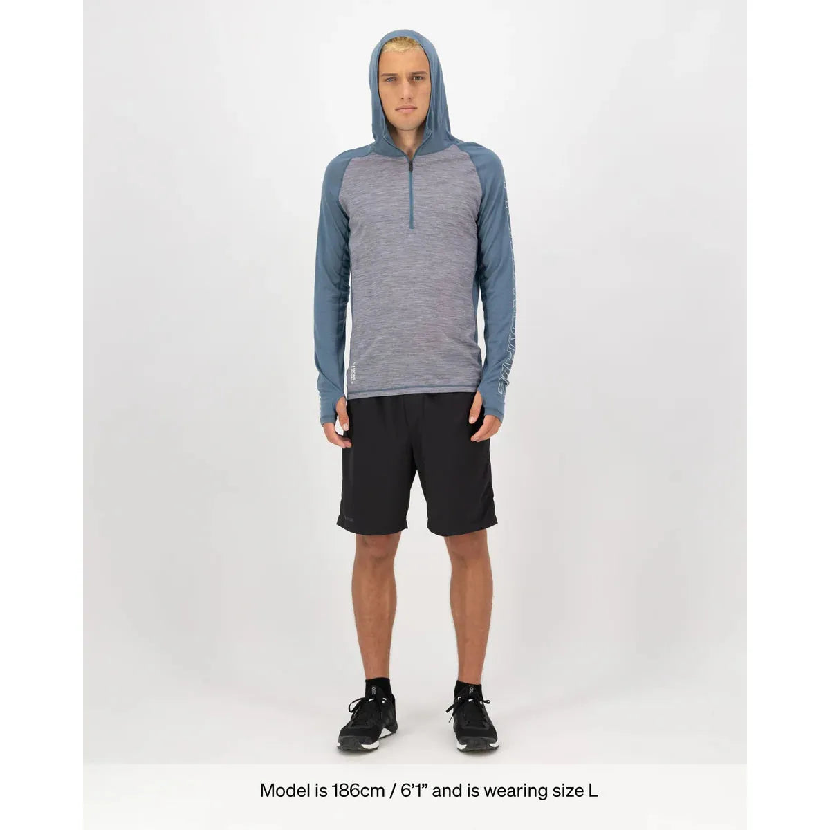 Mons Royale Men's Temple Merino Long Sleeve Hood