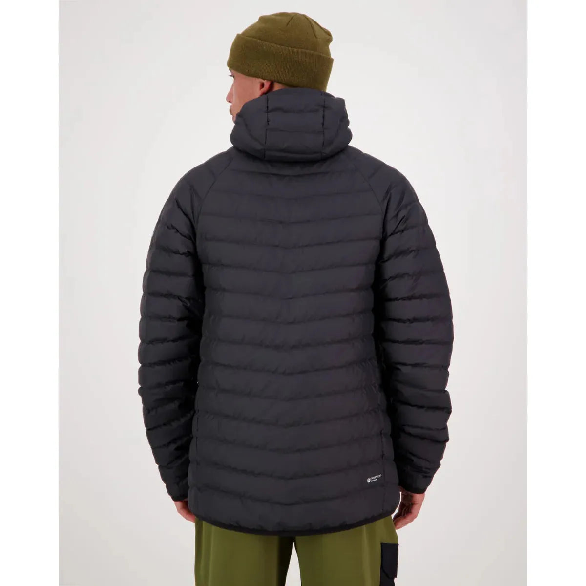 Mons Royale Men's Atmos Wool Down Lightweight Packable Hood