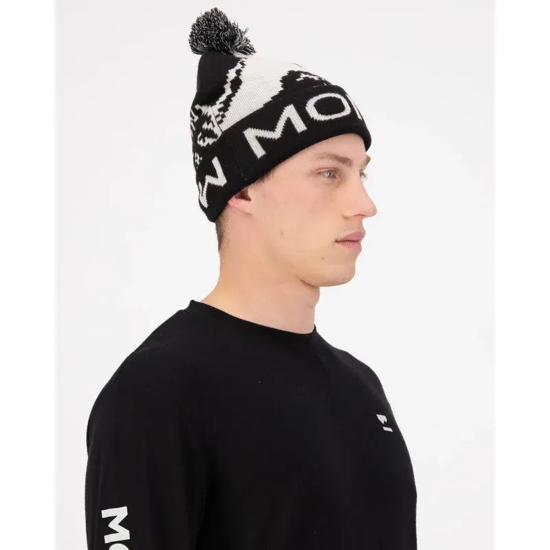 Mons Royale Mtn Pixel Merino Pom Pom Beanie