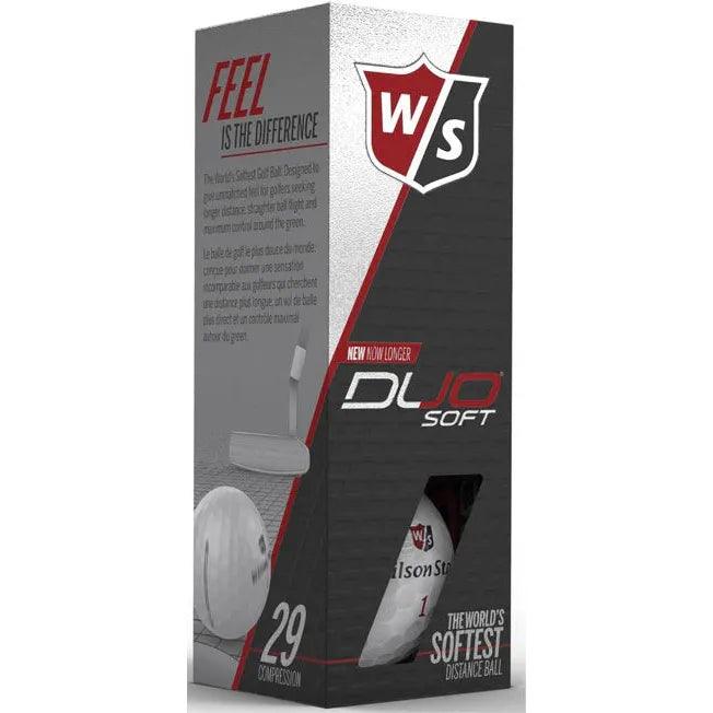 Wilson DUO Soft White Golf Ball - 3 PK