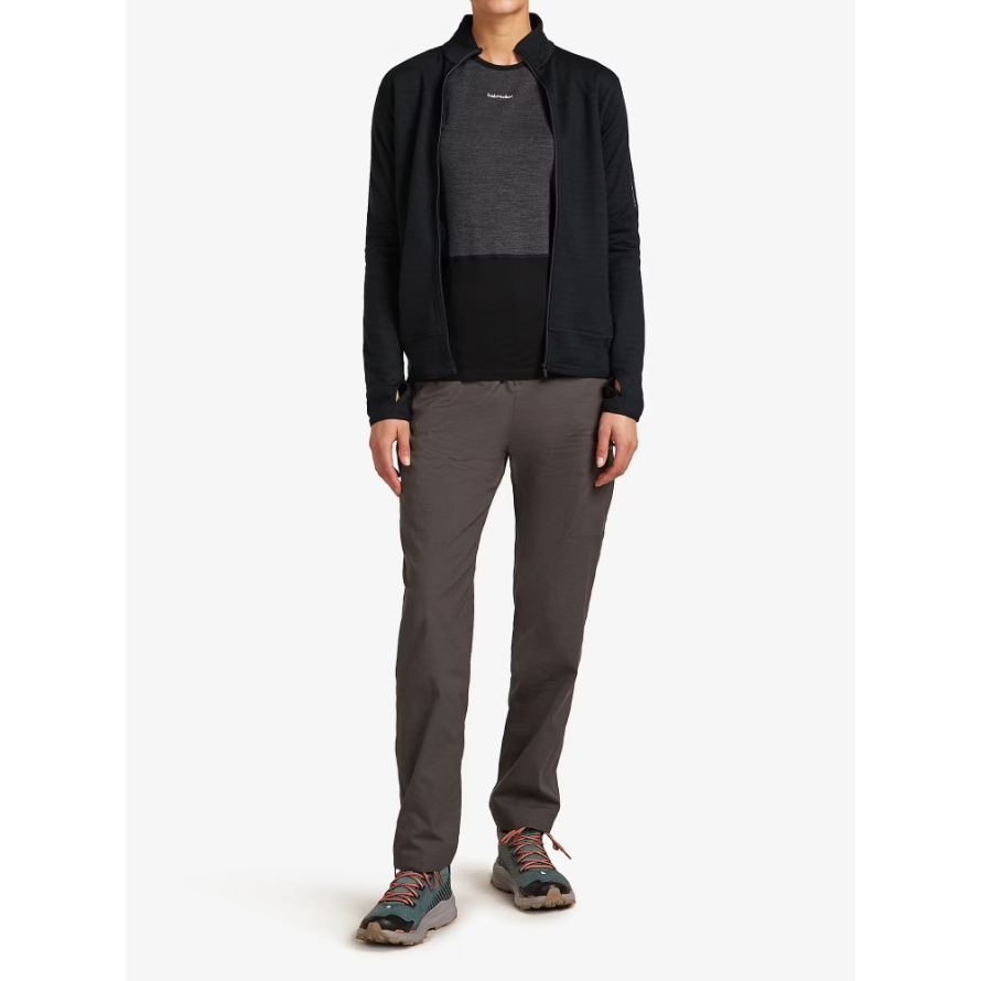 Icebreaker Women's Merino Blend 300 RealFleece Descender LS Zip