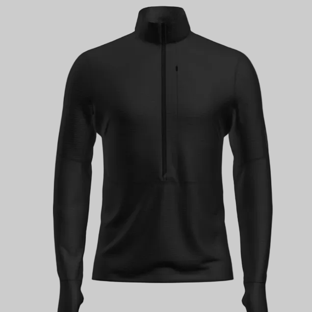 Icebreaker Men's Merino Blend 200 RealFleece Descender Long Sleeve Half Zip