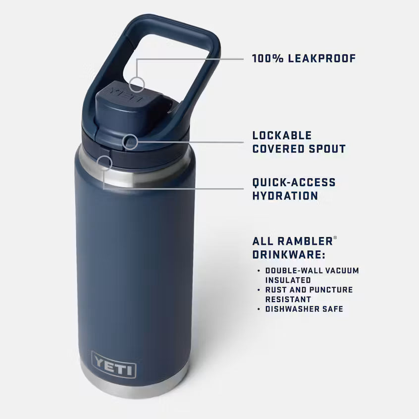 Yeti Rambler 26oz Bottle with Flip Chug Cap (769ml)