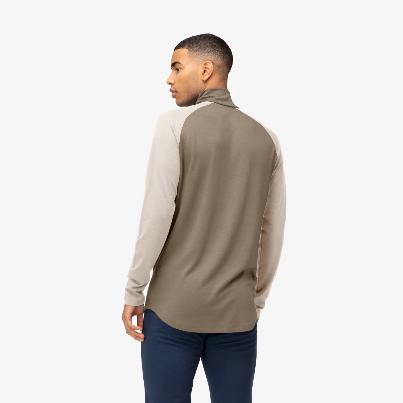 Norrona Men's Femund Pureull Zip Neck Long Sleeve T-Shirt