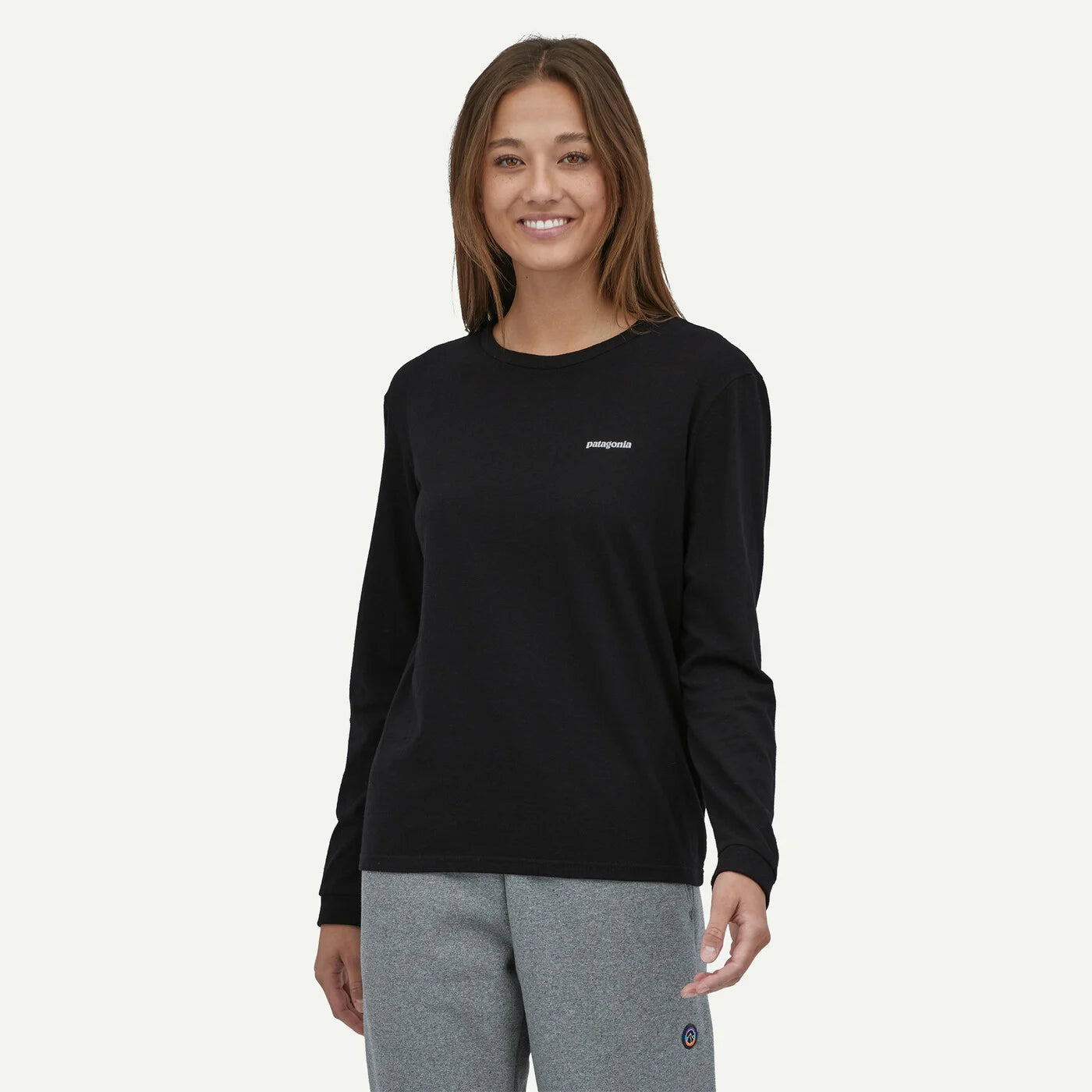 Patagonia Women's L/S P-6 Logo Responsibili-Tee