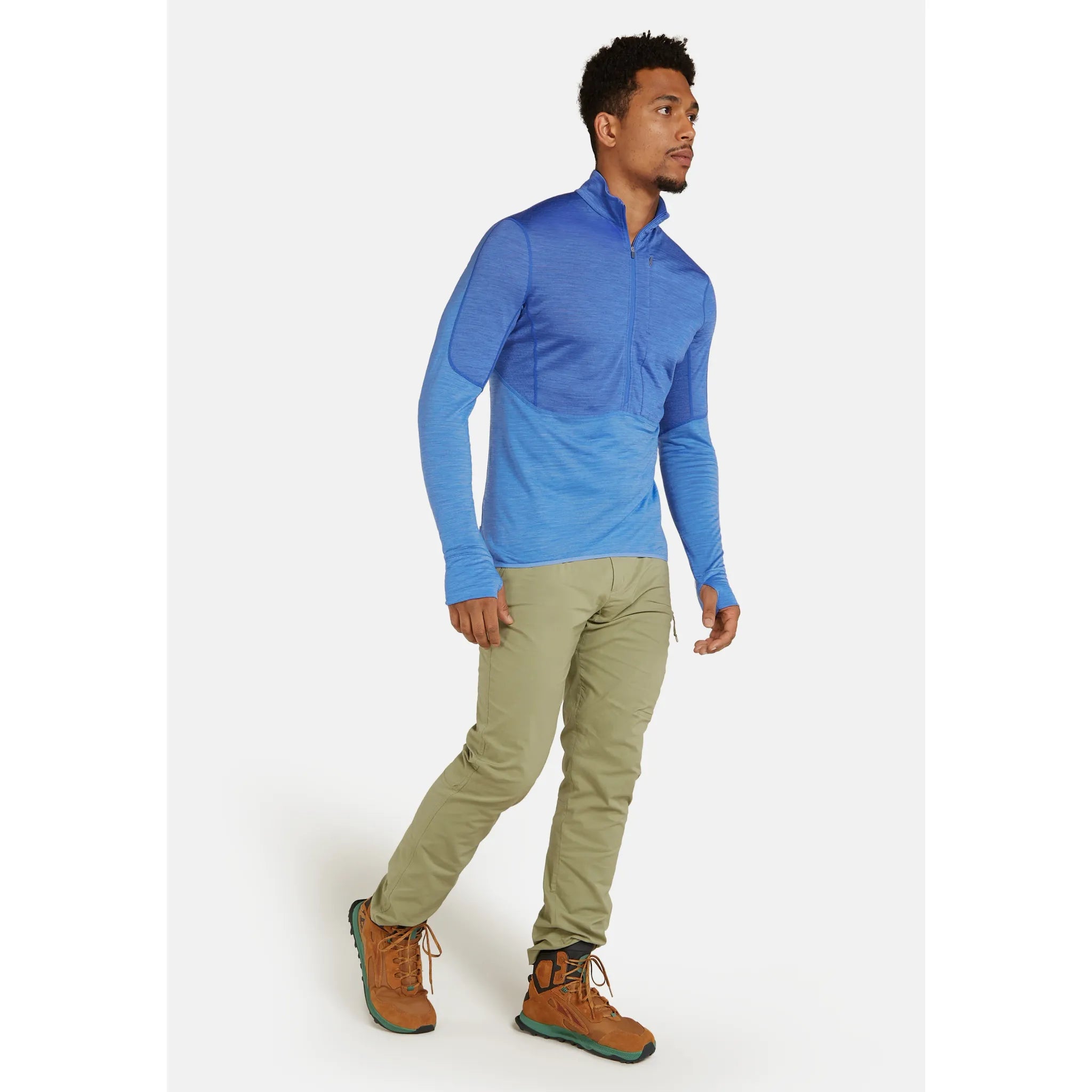 Icebreaker Men's Merino Blend 200 RealFleece Descender Long Sleeve Zip Hoodie