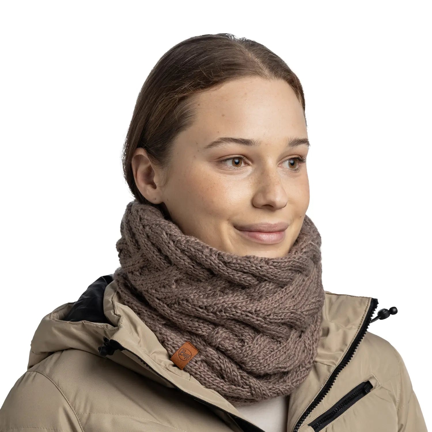 Buff Caryn Knitted & Fleece Neckwarmer