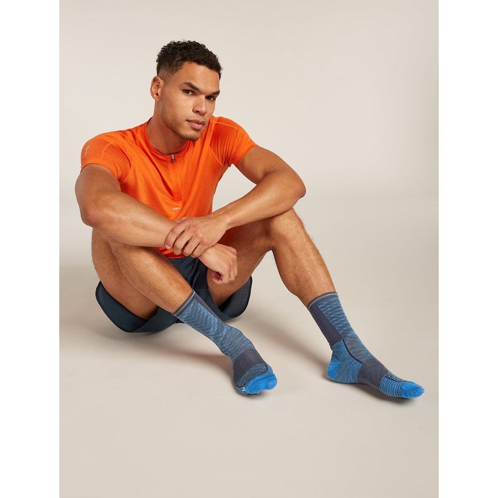 Icebreaker Men's Merino Blend Run+ Ultralight Crew Fusion Dye Socks