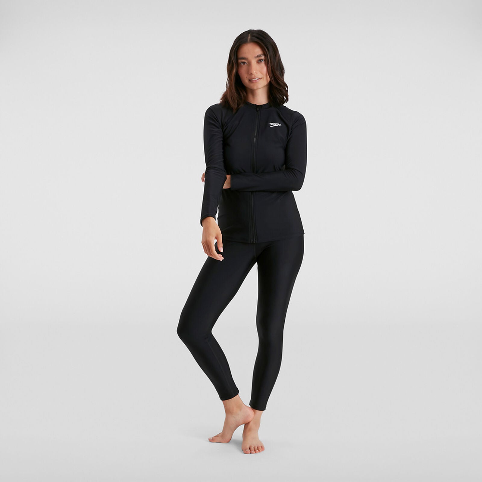 Speedo Women's Zip Long Sleeve Top