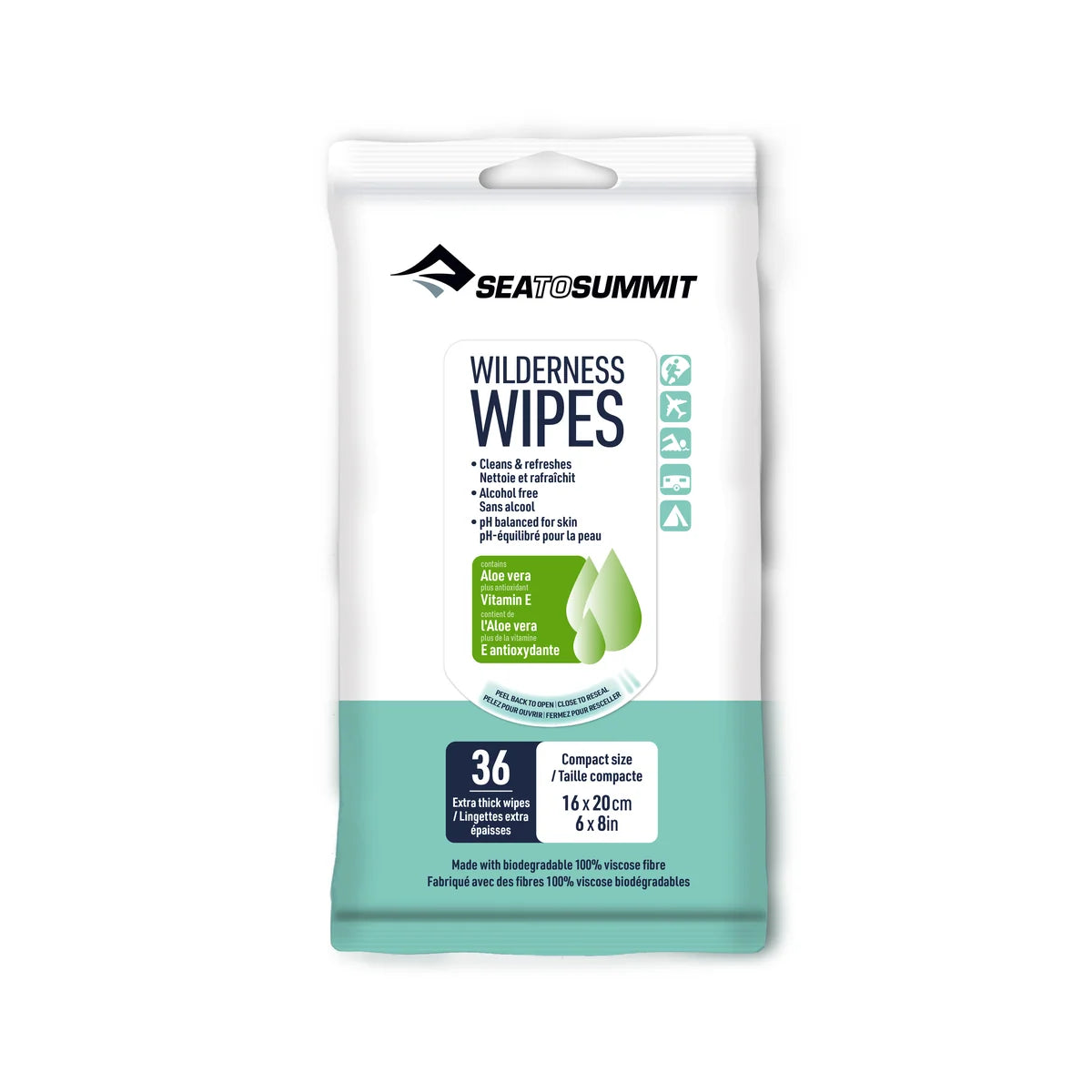 Sea To Summit Wilderness Wipes - Compact 36 Pack