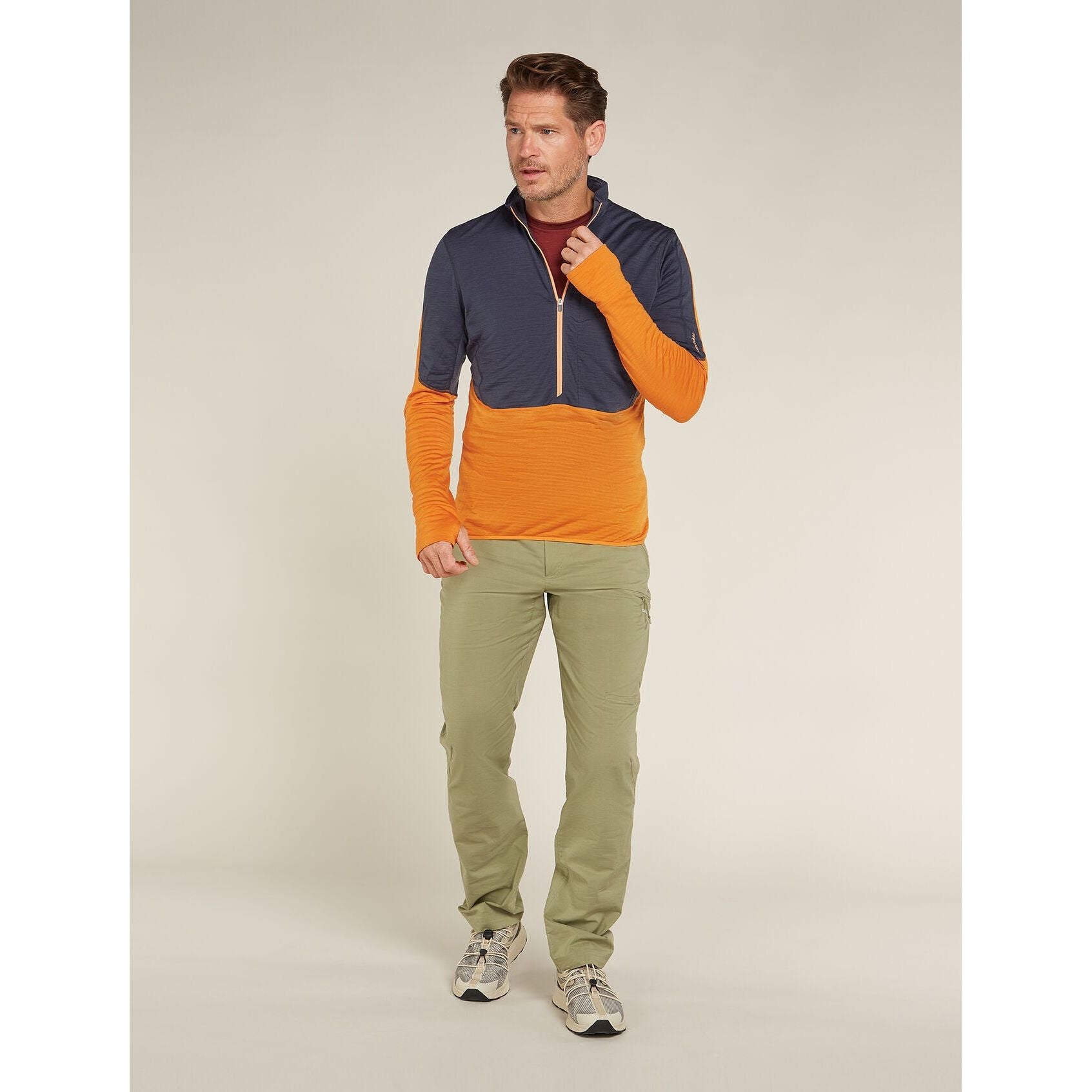 Icebreaker Men's Merino 200 RealFleece Descender Long Sleeve Half Zip