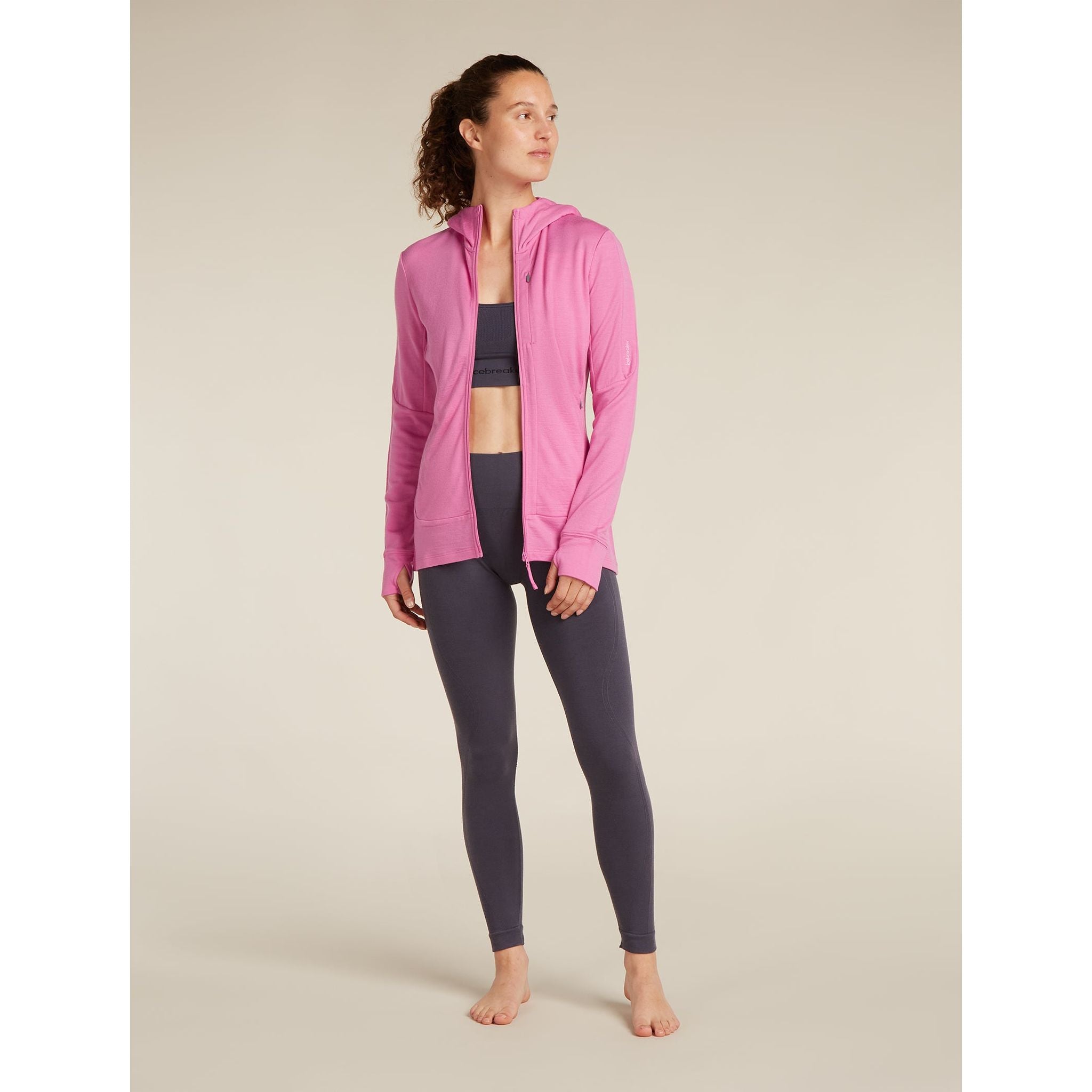 Icebreaker Women's Merino 260 Quantum Long Sleeve Zip Hoodie