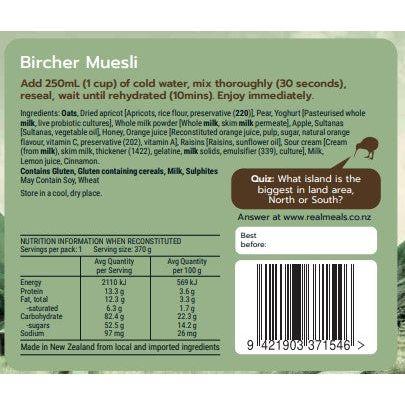 Real Meals Bircher Muesli