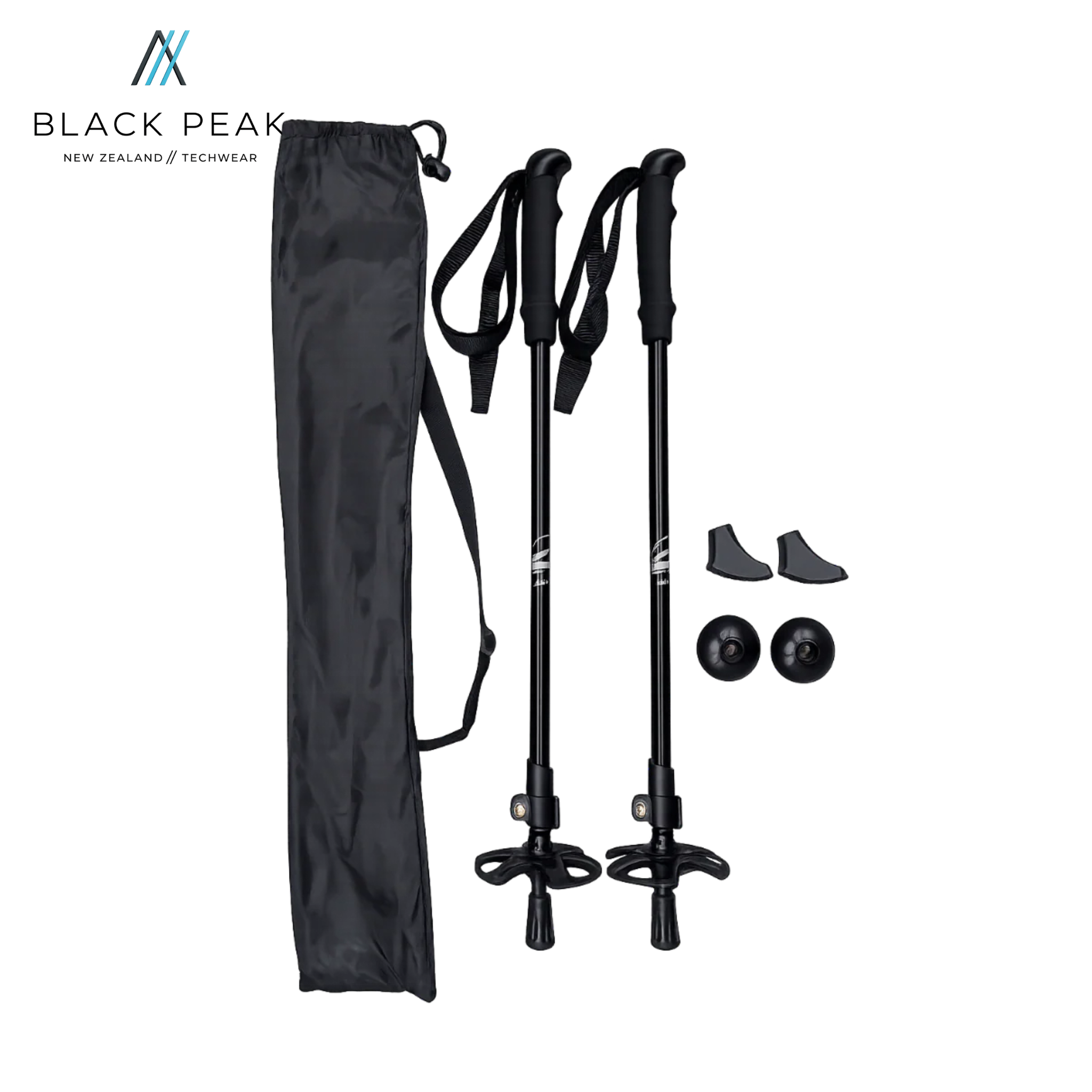 Black Peak Kid's Telescopic Ski & Hike Pole (Single)