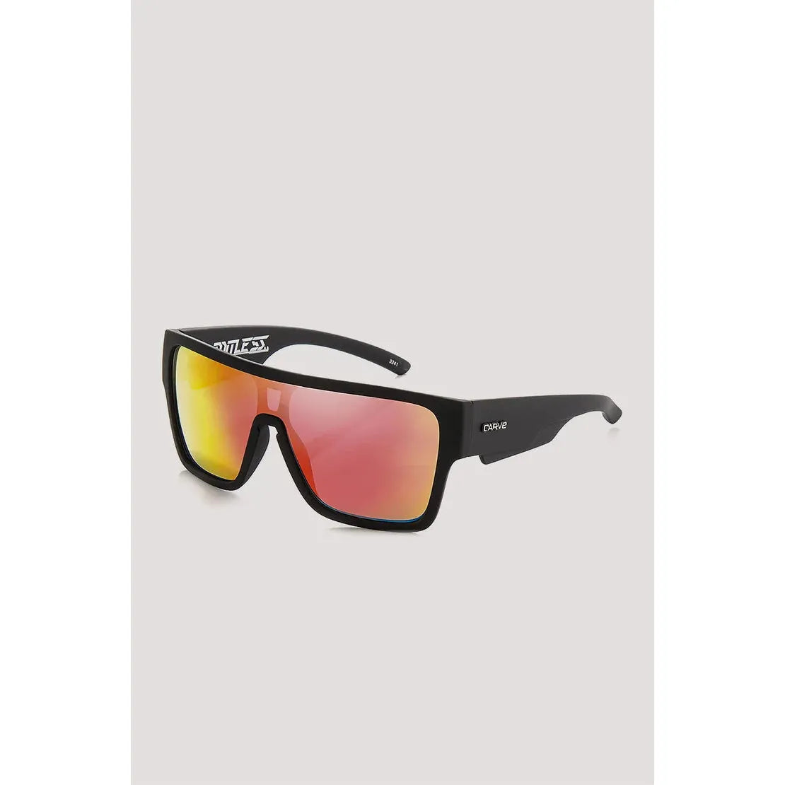 Carve Limitless Matte Black Polarised Sunglasses Outside Sports