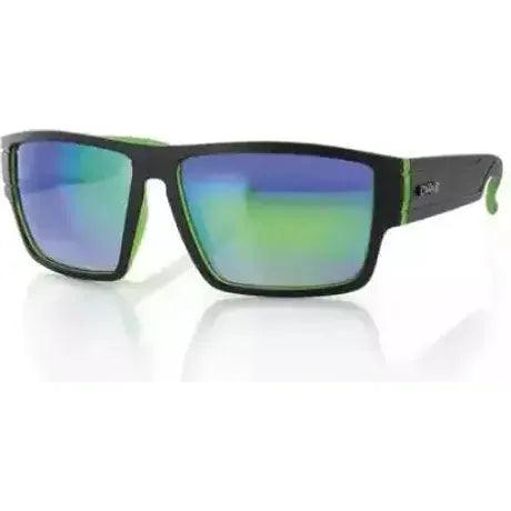 Carve Sublime Matte Black Green Revo Sunglasses Outside Sports