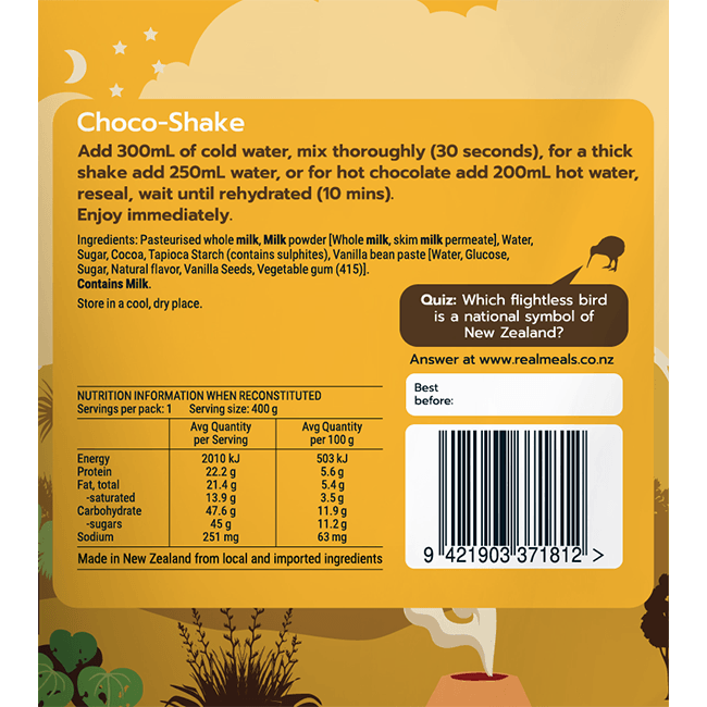 Real Meals Choco Shake