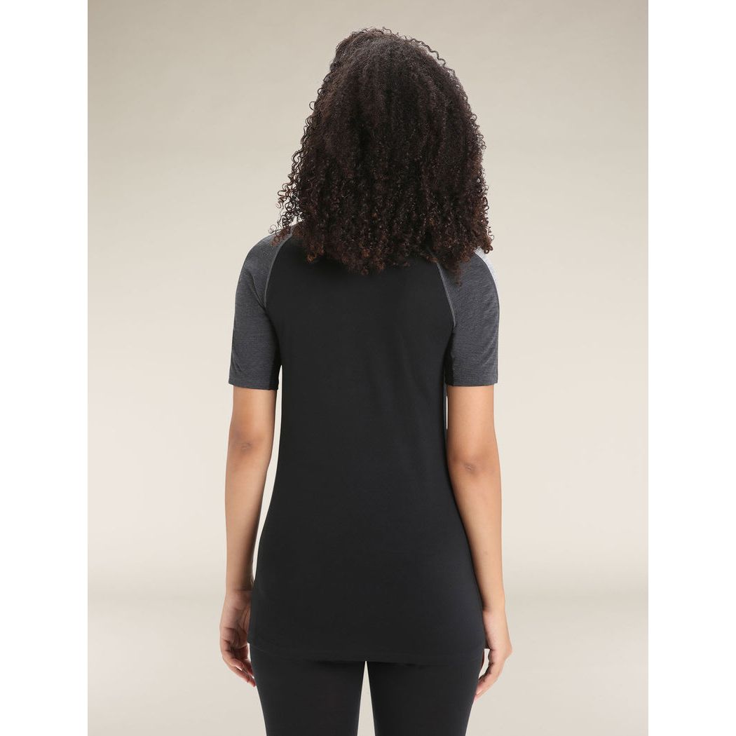 Icebreaker Women's Merino Blend 125 ZoneKnit Short Sleeve Crewe