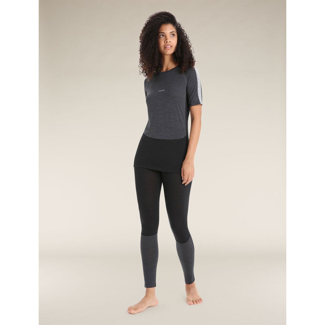 Icebreaker Women's Merino Blend 125 ZoneKnit Short Sleeve Crewe