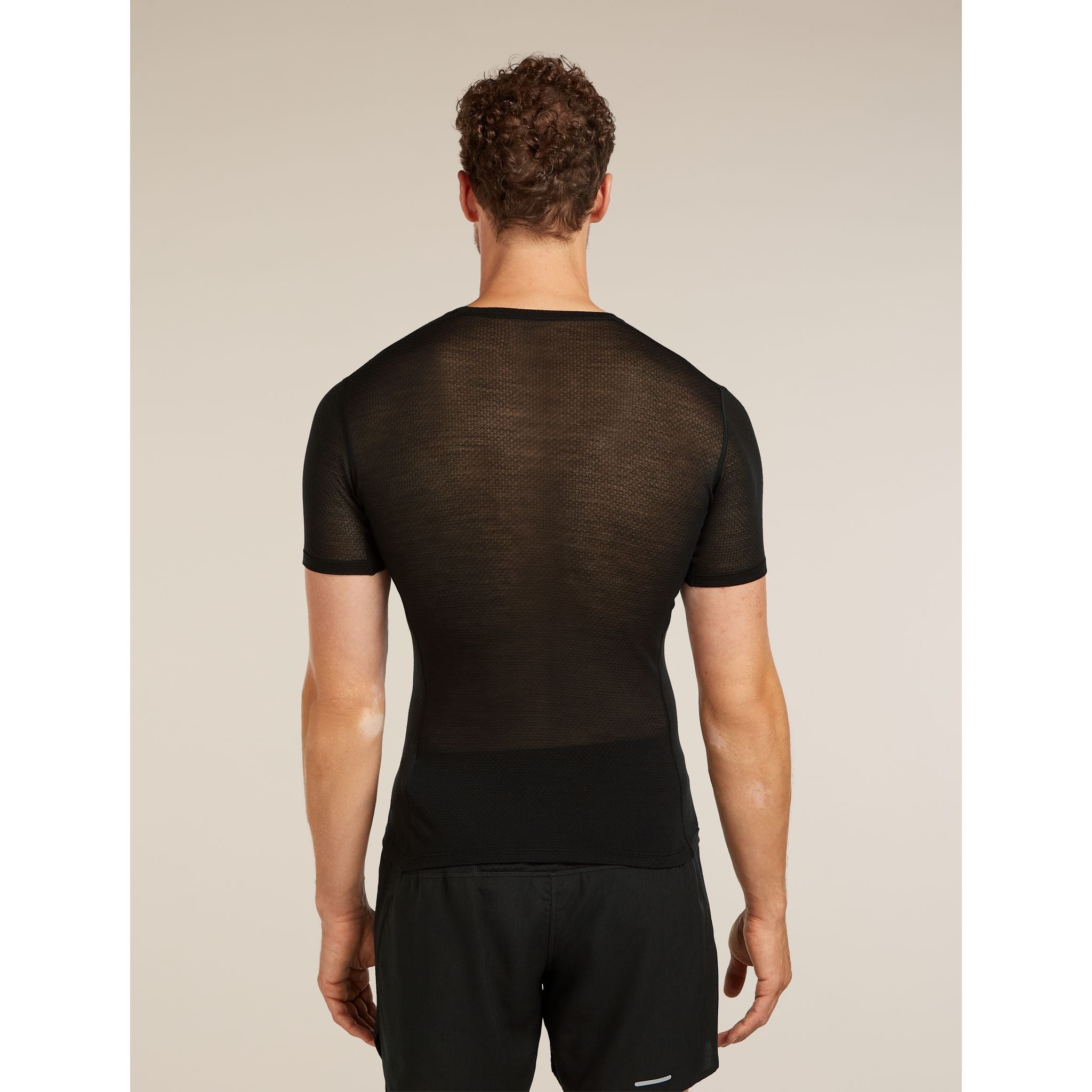 Icebreaker Men's Merino Blend 75 Cool-Lite Featherlight SS Crewe
