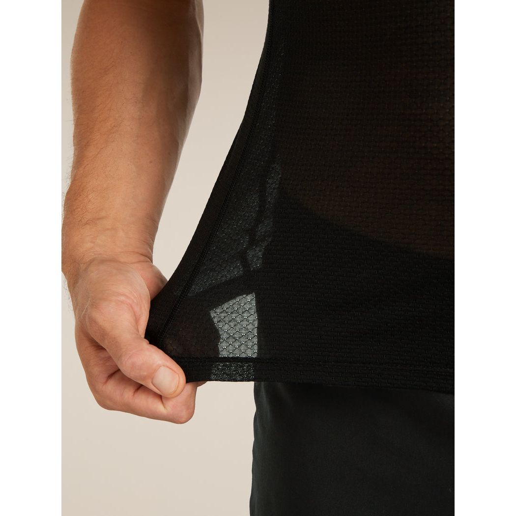 Icebreaker Men's Merino Blend 75 Cool-Lite Featherlight SS Crewe