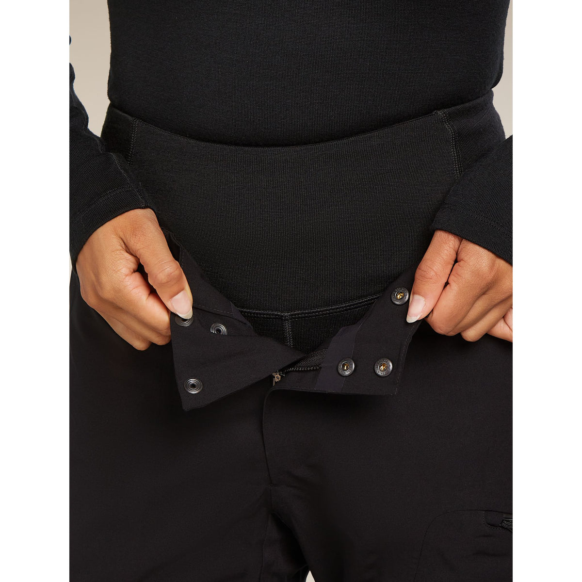 Icebreaker Women's Merino 260 Tech High Rise Leggings Base Layer Bottoms Outside Sports