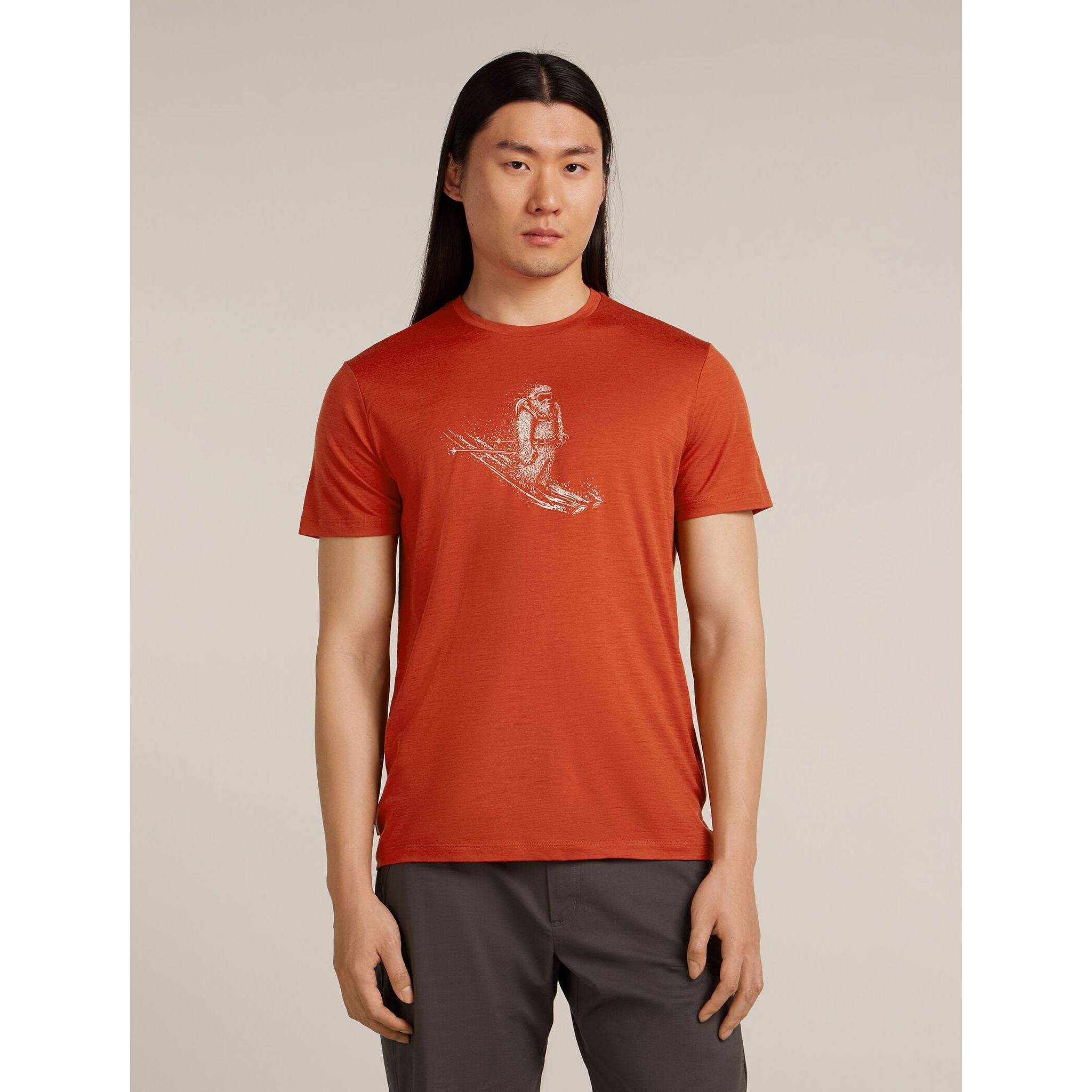 Icebreaker Men's Merino 150 Tech Lite Short Sleeve Tee Skiing Yeti