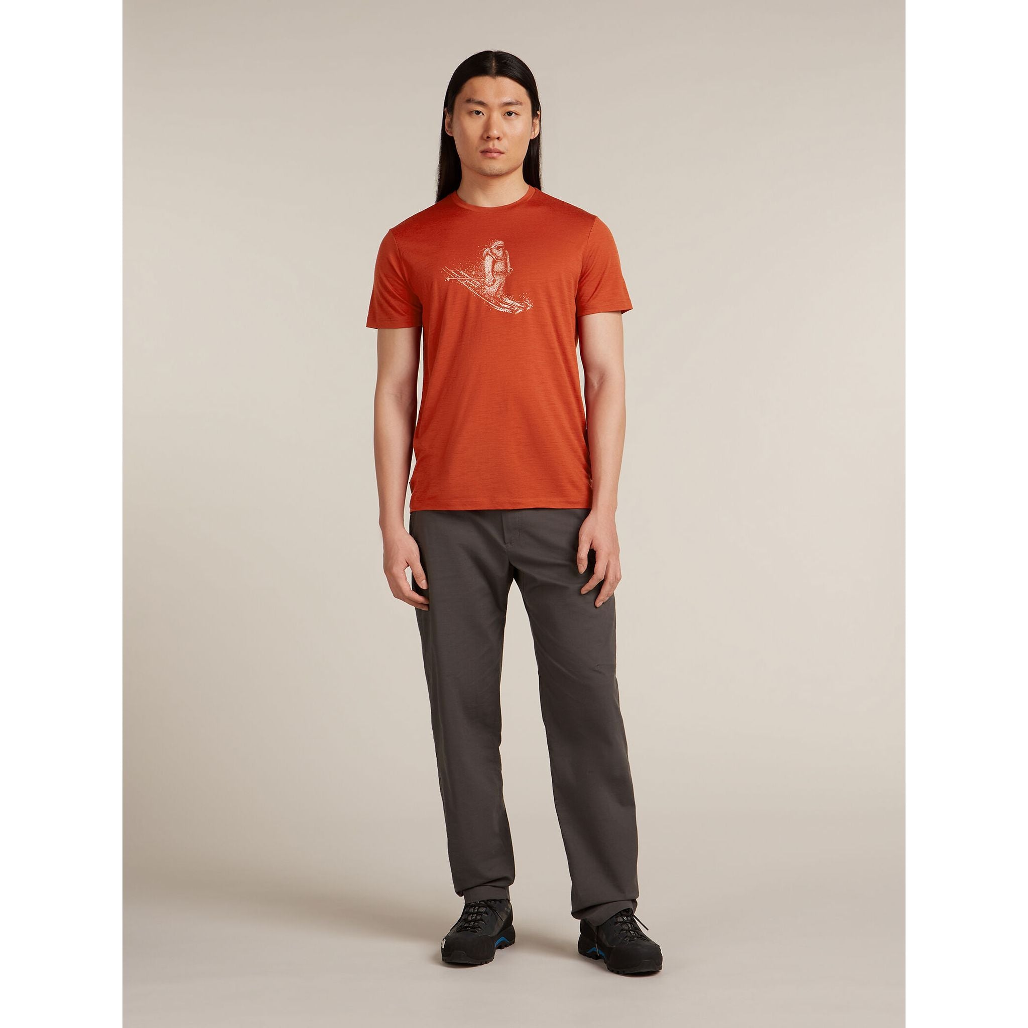 Icebreaker Men's Merino 150 Tech Lite Short Sleeve Tee Skiing Yeti