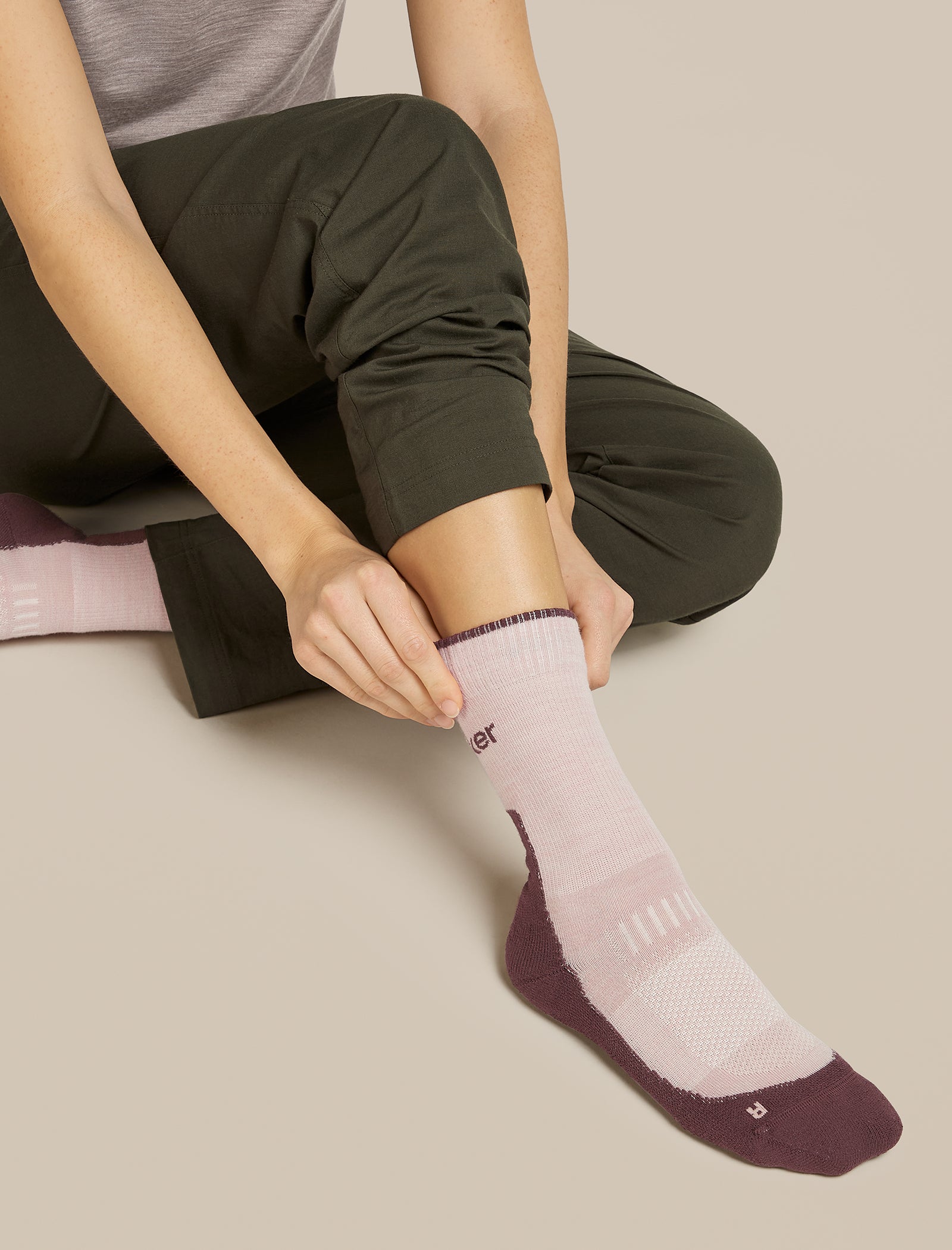 Icebreaker Women's Merino Hike+ Light Crew Socks